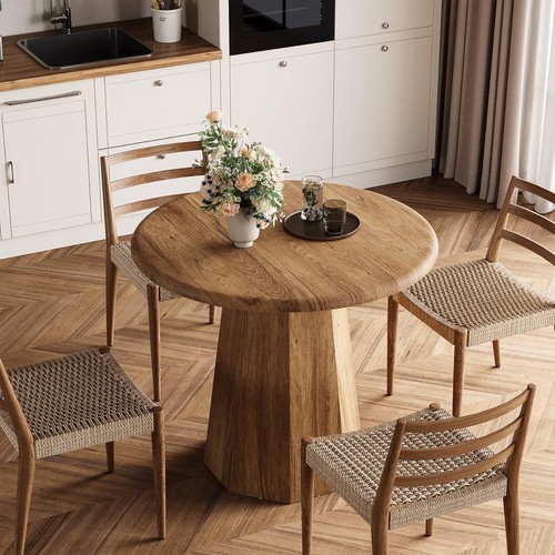 Round dining table - dining,