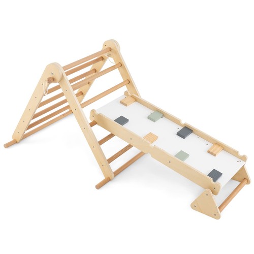Foldable wooden climber kids - wooden,