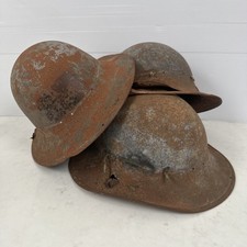 WW2 British Home Front Civillian Zuckerman Helmet X3 Relic Condition Original
