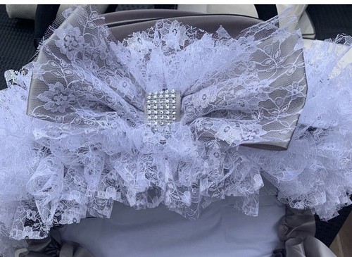 Pram pushchair grey frilly - pram/pushchair,