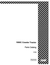 CASE 1000C CRAWLER TRACTOR PARTS CATALOG