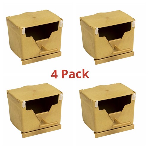 Plastic finch nest box with - plastic,