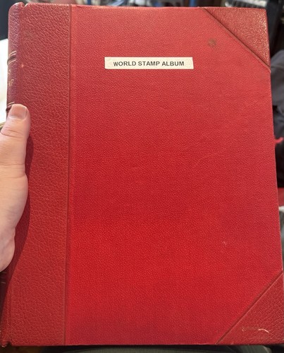 World stamp album gilt - stamp,