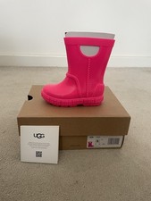 UGG Toddler Drizlita Boots, Waterproof Wellies Pink, UK 5/EU 22