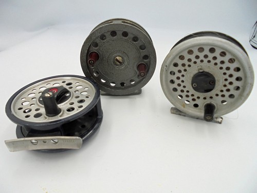 Three vintage fly centre pin - centre,