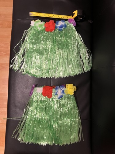 Kids hula grass skirt hawaiian - grass,