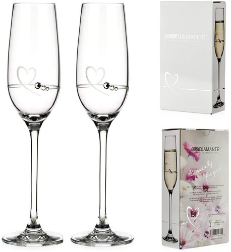 Diamante petit heart - heart, flute