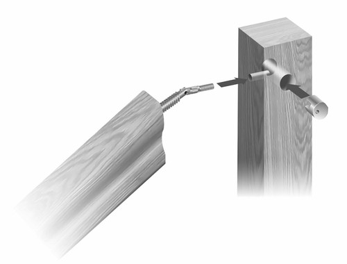 Cheshire handrail newel - handrail,