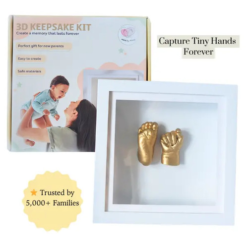 Baby hand foot casting - 3d,