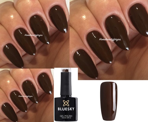 Bluesky nail gel polish - bluesky, brown