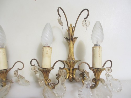 Victorian brass wall lights - victorian,