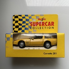 MAISTO SUPERCAR COLLECTION - CORVETTE ZR1 YELLOW MODEL BOXED