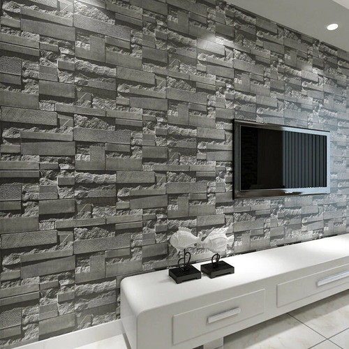 Modern gray brick - gray,
