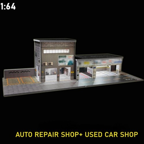 Diorama diecast garage - diorama,
