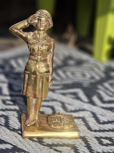 Brass ww2 ats figure statue - ats,