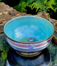 Wedgwood Fairyland Lustre Antique Large Bowl Rare Black Decor