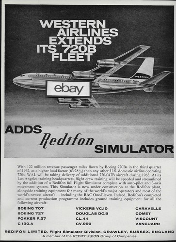 Western airlines 1963 - 1963, boeing