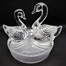 24% Lead Crystal Figurine Swan