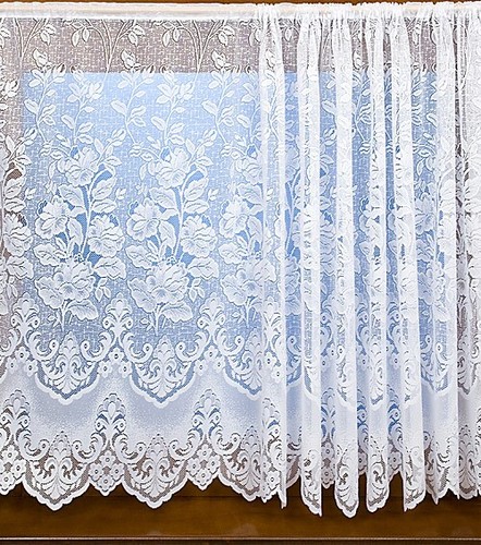 White net curtain heavy thick - curtain,