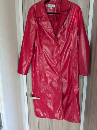 Women red pvc dress - women's,