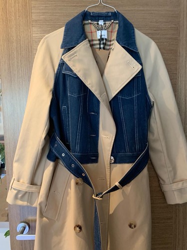 Burberry double breasted denim - burberry,