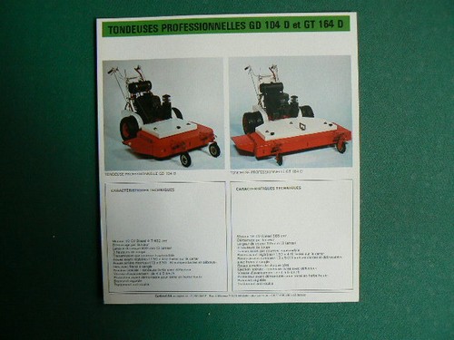 Brochure sheet motostandard - brochure, sheet: