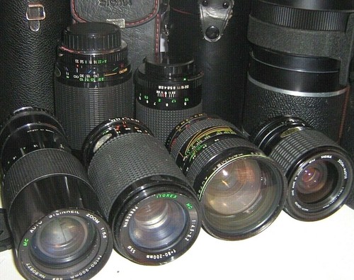 Vintage camera zoom lenses - vintage,