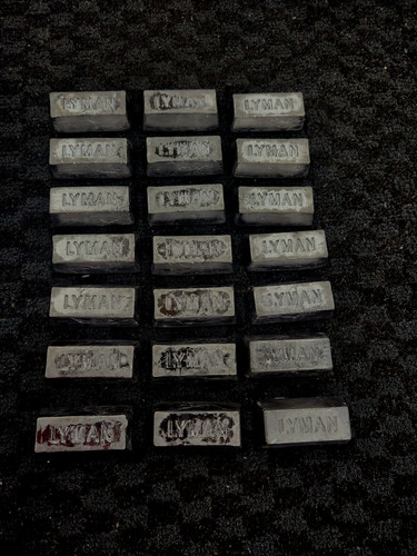 Lyman lead ingots - lyman, ingots,