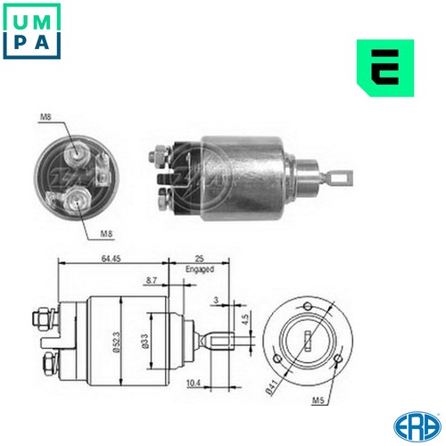Solenoid switch starter zm372 - switch,