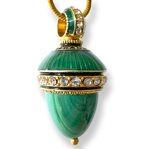 Malachite silver faberge egg - faberge,