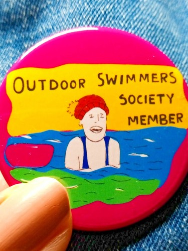 Cold water wild swimming - , pin