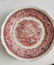 Vintage Mason’s Patent Ironstone China Red Pattern Vista England 10”