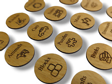 Toy Box Storage Tags - Wooden