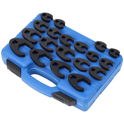19x crowfoot wrench set - 19x, metric