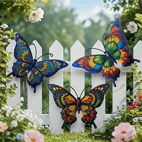 Big metal butterfly sculpture - big,