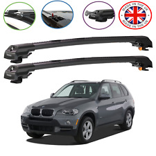 BMW X5 LOCKABLE BLACK CROSS BARS ROOF BARS RACKS 2004 - 2013 80 KG CAPACITY