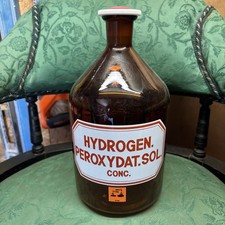 Large Apothecary Brown Glass