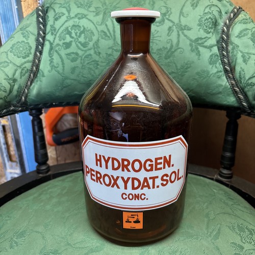 Large apothecary brown - brown, glass