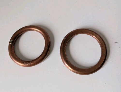 Pair vintage copper - of,