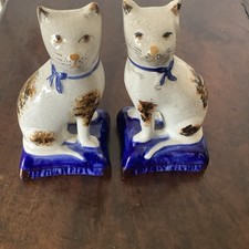 Antique Staffordshire Cats