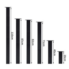 4PC Tube Table Legs Breakfast Bar Metal Coffee Kitchen Feet Desk Square +Fitting