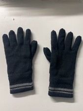 Vintage Peacock hand knitted navy blue glove| SKU 3174| Made in China