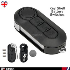 3 Button Remote Key Fob Repair Cover Case Kit For Fiat 500 Ducato Doblo Punto
