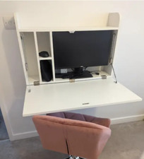 White Wall Mounted Fold Down