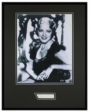 Helen Hayes Signed Framed 16x20 Photo Display 