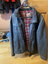 mens pre owned large all saints leather jacket