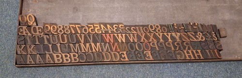 Wooden letterpress printing - wooden,