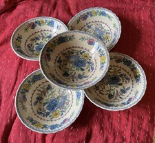 5 Vintage Masons Ironstone