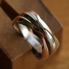 9ct Yellow White & Rose Gold