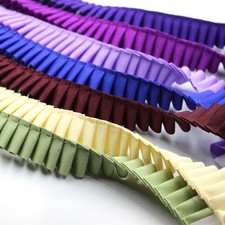 Side-Pleated Grosgrain Ribbon